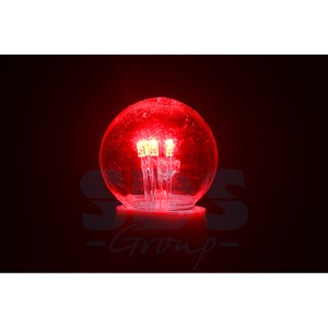 Белт-лайт Neon-Night шар e27 6 LED 45мм красная прозрачная колба эффект лампы накаливания 405-122