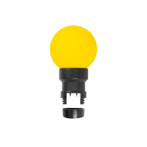 Лампа шар 6 LED для белт-лайта Neon-Night 405-141 цвет Жёлтый, 45мм, жёлтая колба
