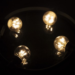 Лампа шар 6 LED вместе с патроном для белт-лайта Neon-Night 405-148 цвет Тёплый белый, 45мм, прозрачная колба
