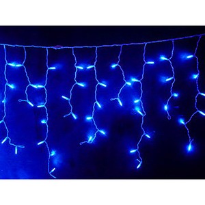 Гирлянда Neon-Night 255-033 Айсикл светодиодный 2.4 х 0.6 м белый провод 220В диоды синие