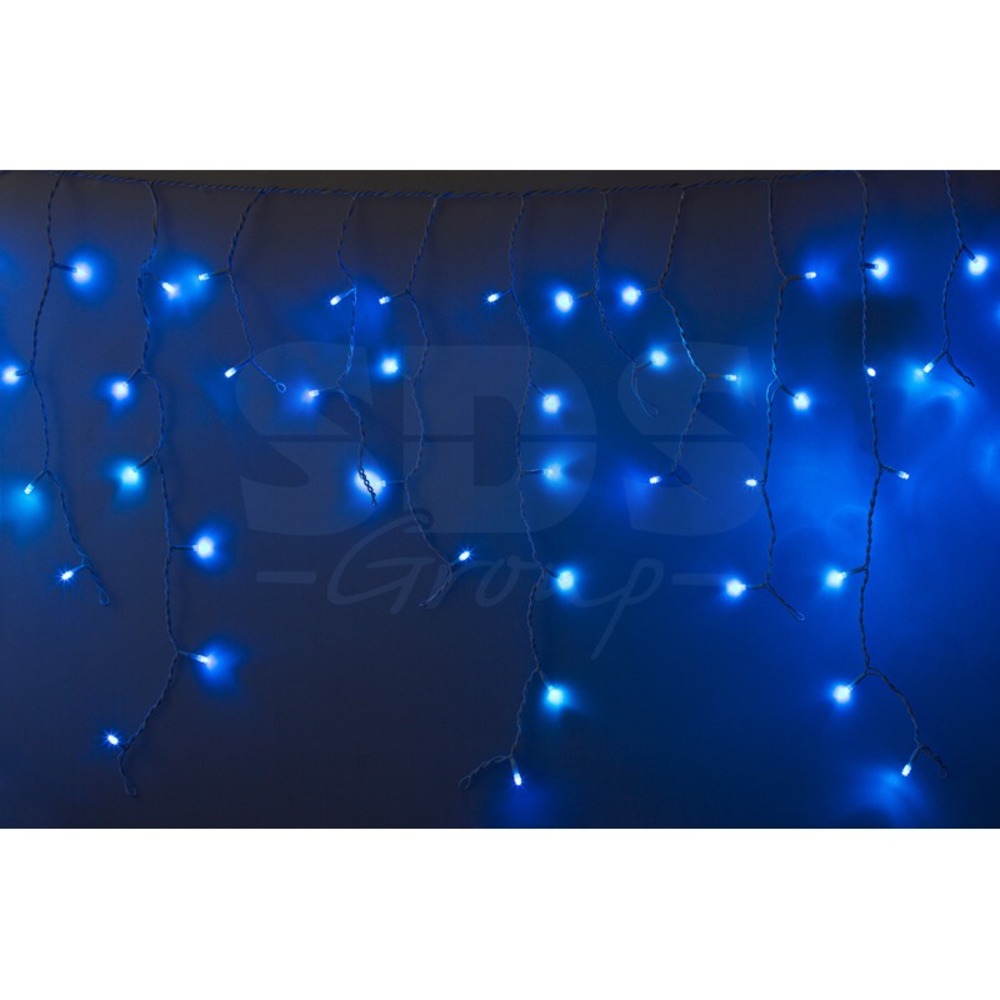 Гирлянда Neon-Night 255-035 Айсикл светодиодный 2.4х0.6м эффект мерцания белый провод диоды синие