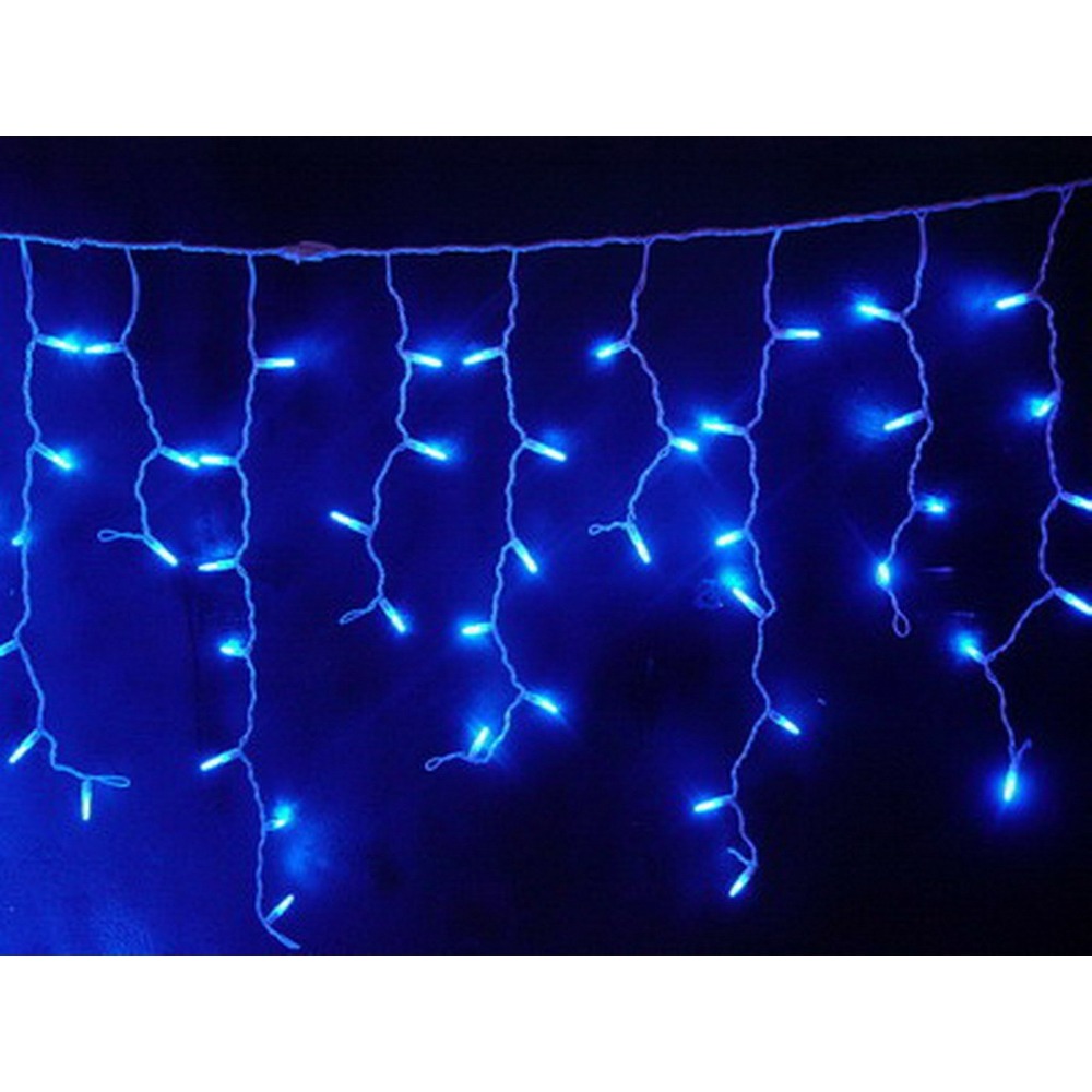 Гирлянда Neon-Night 255-136 Айсикл светодиодный 4.8 х 0.6 м белый провод 220В диоды синие
