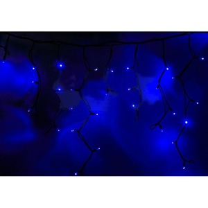 Гирлянда Neon-Night 255-133 Айсикл светодиодный 4.8 х 0.6 м черный провод 220В диоды синие