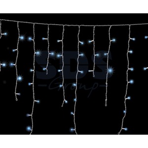 Гирлянда Neon-Night Айсикл Белый 3.8 х 0.6 м 10 блоков белый провод лампы прозрачные 251-155