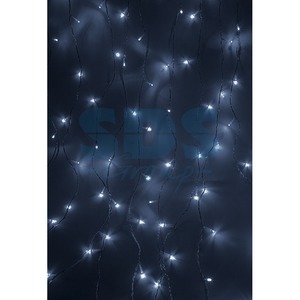 Гирлянда Neon-Night 235-035 «Дождь» 1.5х1.5 м 144 LED, прозрачный ПВХ, с контроллером, холодное белое свечение