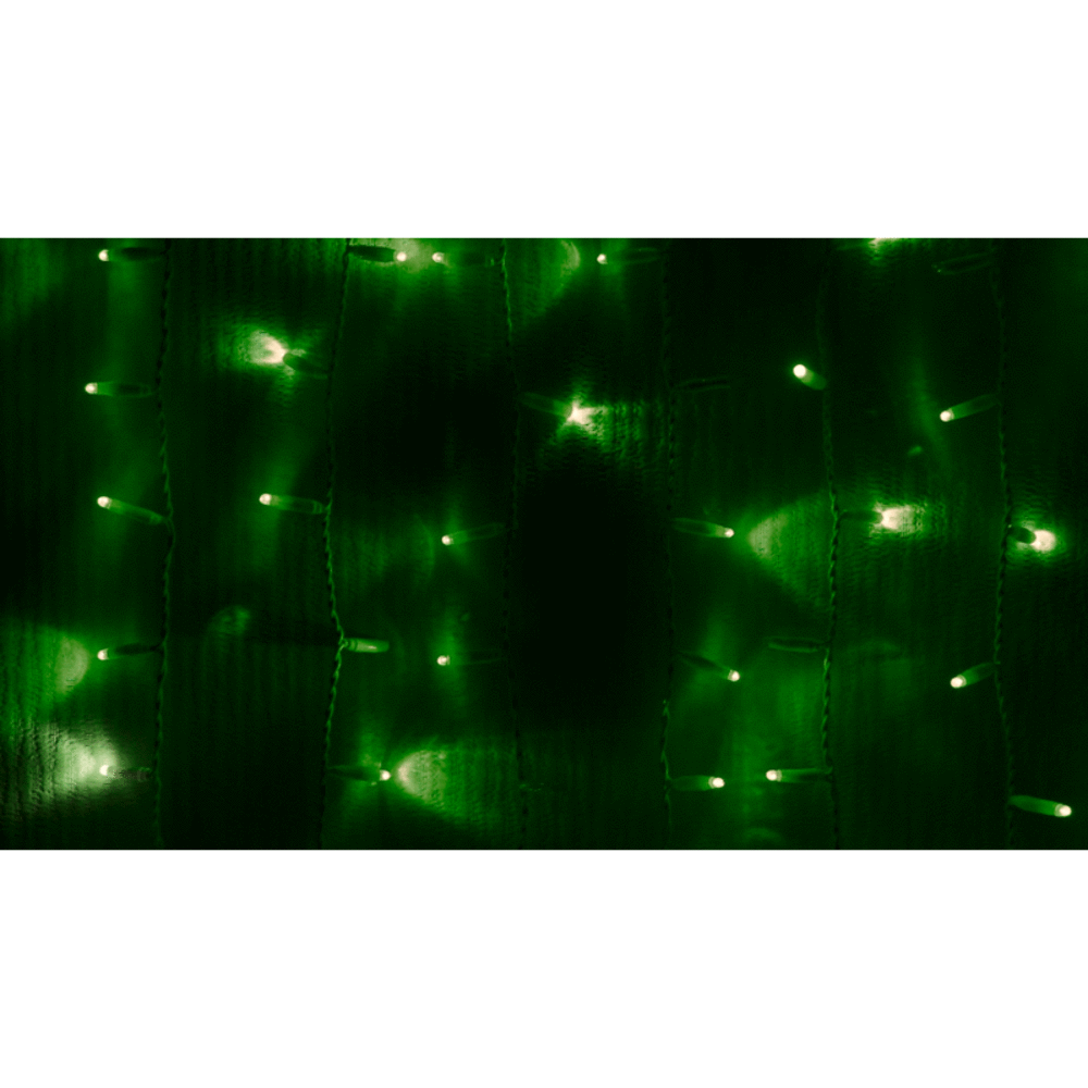 Гирлянда Neon-Night 235-226 Светодиодный 2х1.5м эффект мерцания белый провод 220В диоды ЗЕЛЁНЫЕ
