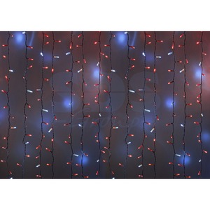 Гирлянда Neon-Night 235-224 Светодиодный 2х1.5м эффект мерцания белый провод 220В диоды КРАСНЫЕ