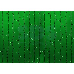 Гирлянда Neon-Night 235-124 Светодиодный 2х1.5м постоянное свечение темно-зеленый провод 220В диоды ЗЕЛЁНЫЕ