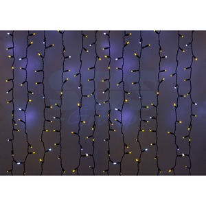 Гирлянда Neon-Night 235-235 Светодиодный 2х1.5м эффект мерцания черный провод 220В диоды ЖЁЛТЫЕ