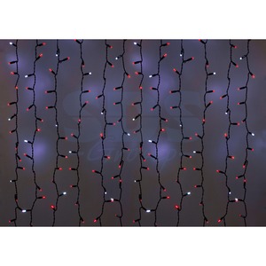 Гирлянда Neon-Night 235-204 Светодиодный 2х3м эффект мерцания черный провод 220В диоды КРАСНЫЕ