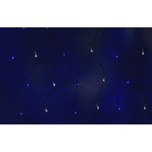 Гирлянда Neon-Night 215-012 Сеть 2х0.7м, черный ПВХ, 176 LED Белые/Синие