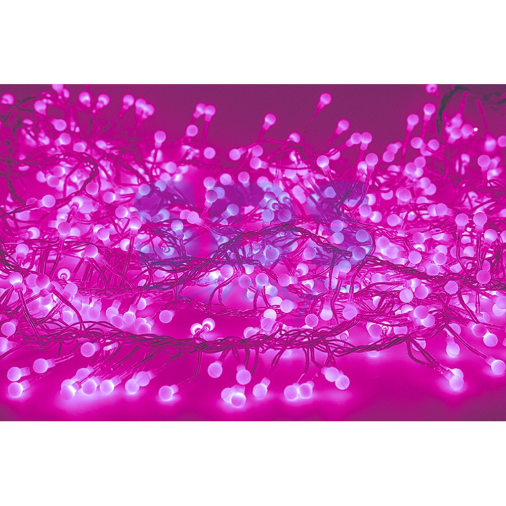 Гирлянда Neon-Night 303-607 Мишура LED 3 м прозрачный ПВХ 288 диодов цвет розовый