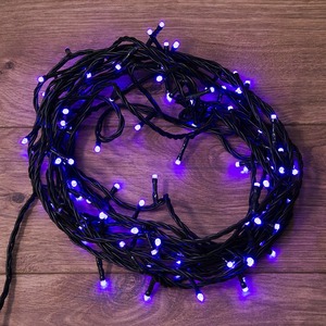 Гирлянда "Твинкл Лайт" Neon-Night 303-154 10 м, черный ПВХ, 100 диодов, цвет фиолетовый