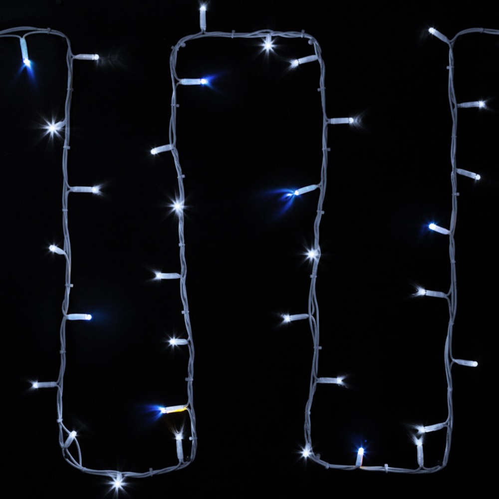 Гирлянда модульная «Дюраплей LED» Neon-Night 315-535 20 м, 200 LED, белый каучук, мерцающий Flashing (каждый 5-й диод) свечение белое