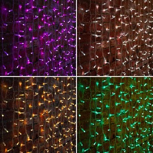Гирлянда Светодиодный Дождь Neon-Night 245-319 2х3м, 230 В, диоды RGB, 600 LED свечение с динамикой при приобитении контроллера 245-907