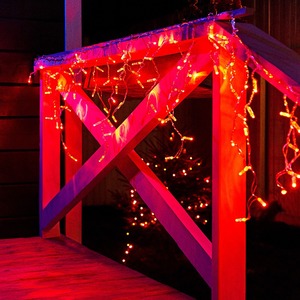 Гирлянда Neon-Night 255-052 Айсикл светодиодный, 2,4 х 0,6 м, прозрачный провод, 230 В, диоды красные, 88 LED