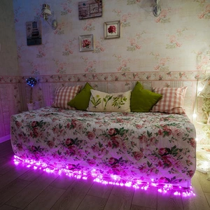 Гирлянда светодиодная Цветы Сакуры Neon-Night 303-038 50 LED РОЗОВЫЕ 7 метров с контроллером