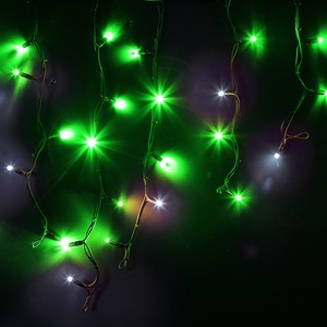 Гирлянда Neon-Night 255-234 Айсикл светодиодный, 4,0 х 0,6 м, с эффектом мерцания, 230 В, диоды зеленые, 128 LED