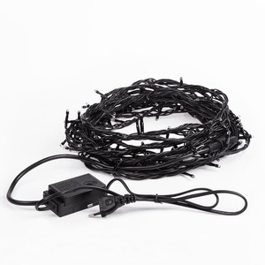 Гирлянда Твинкл Лайт Neon-Night 303-138 10 м, черный ПВХ, 100 диодов, цвет золотой