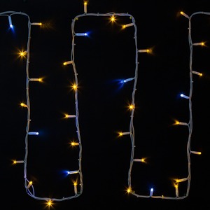 Гирлянда модульная  "Дюраплей LED" Neon-Night 315-181 20м 200 LED  белый каучук, мерцающий "Flashing" (каждый 5-й диод), Желтая