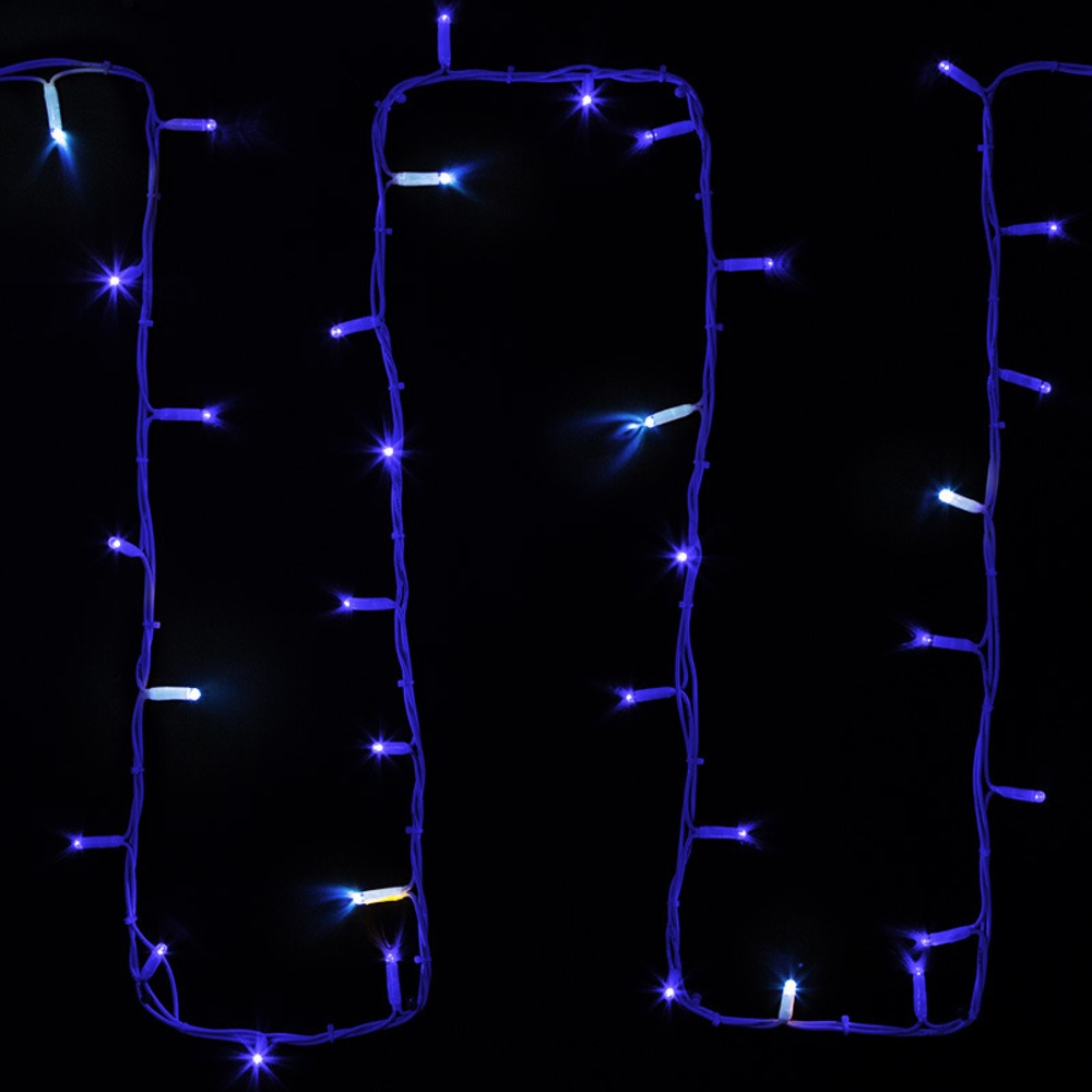 Гирлянда модульная  Дюраплей LED Neon-Night 315-183 20м 200 LED белый каучук, мерцающий Flashing (каждый 5-й диод), Синяя