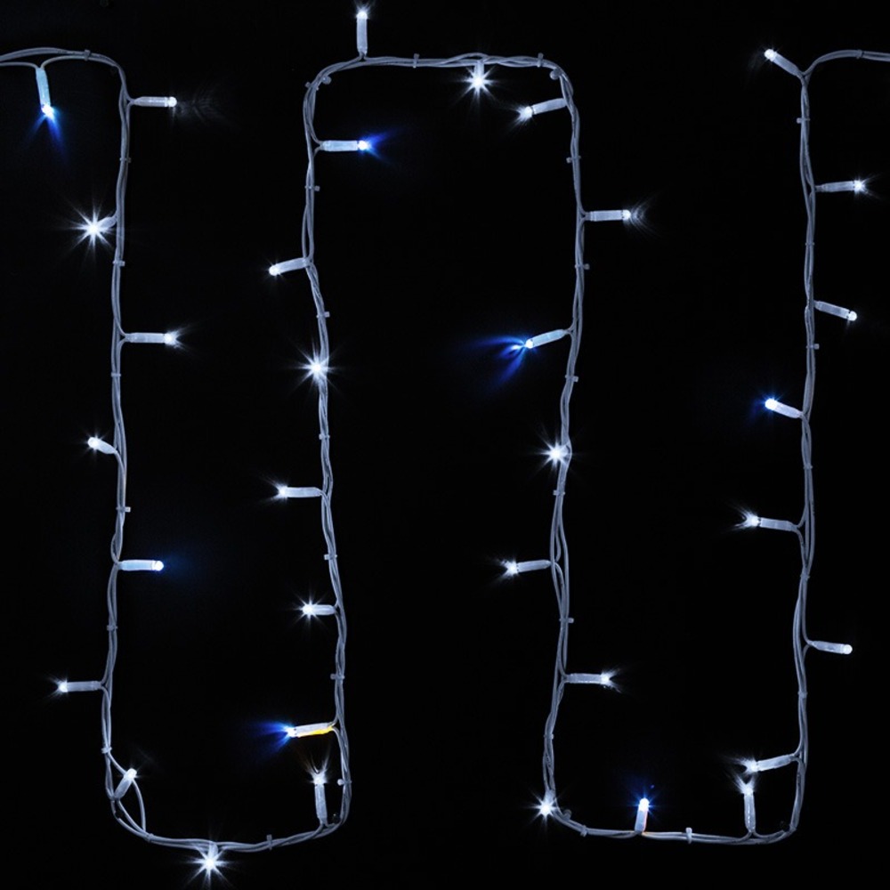Гирлянда модульная  Дюраплей LED Neon-Night 315-185 20м 200 LED  белый каучук, мерцающий Flashing (каждый 5-й диод), Белая