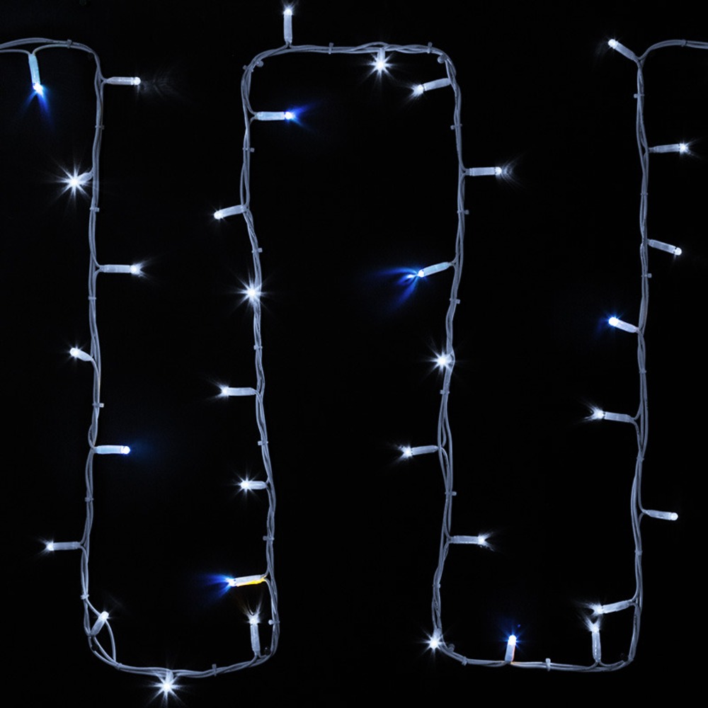Гирлянда модульная  Дюраплей LED Neon-Night 315-185 20м 200 LED белый каучук, мерцающий Flashing (каждый 5-й диод), Белая