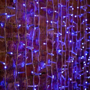 Гирлянда Светодиодный Дождь Neon-Night 237-133 2х3м, постоянное свечение, белый провод КАУЧУК, 230 В, диоды СИНИЕ, 760 LED
