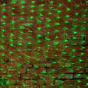 Гирлянда Сеть Neon-Night 215-044 2х1,5м, свечение с динамикой, прозрачный ПВХ, 288 LED, 230 В, цвет Зелёный
