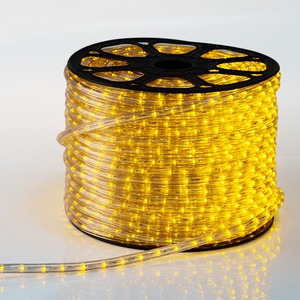 Дюралайт Neon-Night 121-121-4 LED, постоянное свечение (2W) - желтый Эконом 24 LED/м , бухта 100м