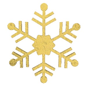 Елочная фигура Neon-Night 502-386 Снежинка классическая, 66 см, цвет золотой