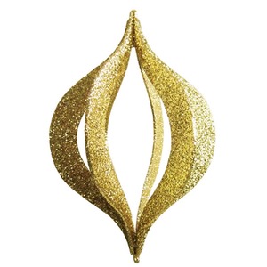 Елочная фигура Neon-Night 502-321 "Сосулька складная 3D", 51 см, цвет золотой