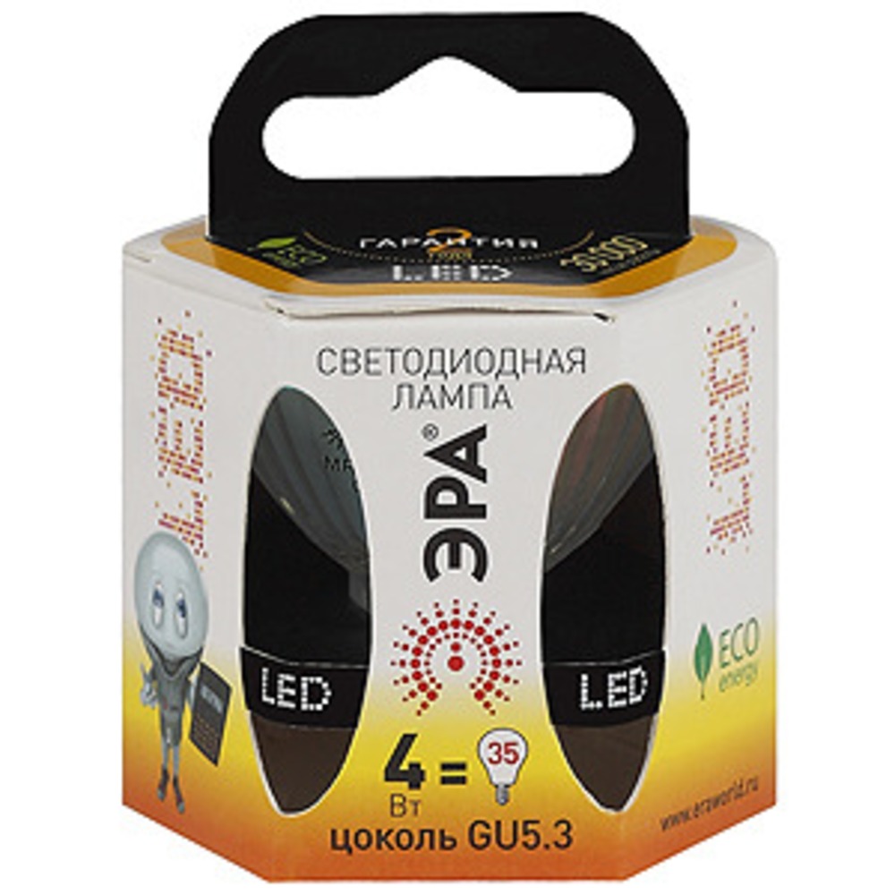 Лампа ЭРА LED smd MR16-4w-827-GU5.3