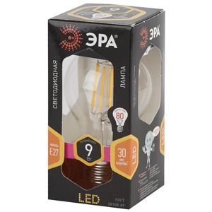 Лампа ЭРА F-LED A60-9w-827-E27