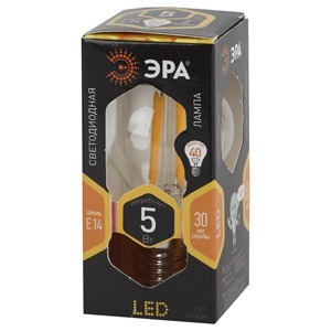 Лампа ЭРА F-LED P45-5w-827-E14