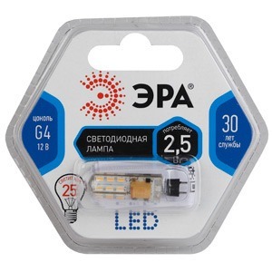 Лампа ЭРА LED smd JC-2,5w-corn-840-G4
