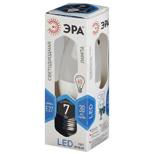 Лампа ЭРА LED smd B35-7w-840-E27