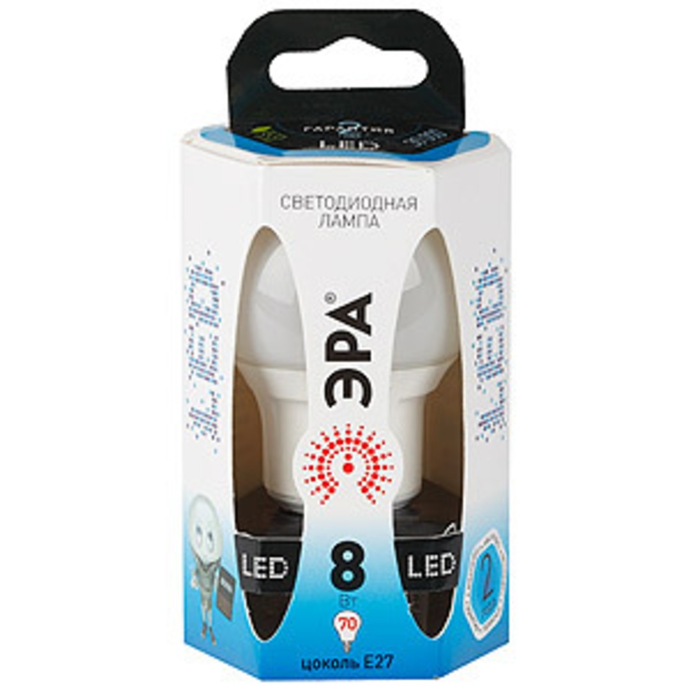 Лампа ЭРА LED smd A60-8w-840-E27