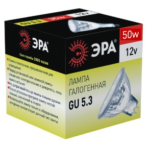 Лампа ЭРА GU5.3-MR16-50W-12V-Cl