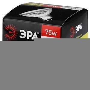 Лампа ЭРА GU5.3-JCDR (MR16) -75W-230V-Cl