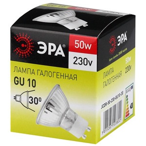 Лампа ЭРА GU10-JCDR (MR16) -50W-230V