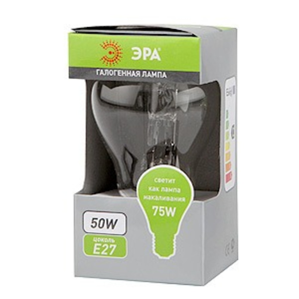 Лампа ЭРА Hal-A55-50W-230V-E27-CL