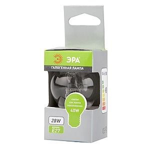 Лампа ЭРА Hal-P45-28W-230V-E27-CL