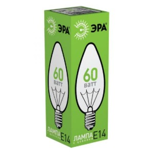 Лампа ЭРА ДС60-230-E14-CL