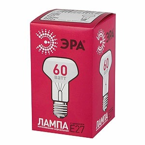 Лампа ЭРА R63-60W-230-E27