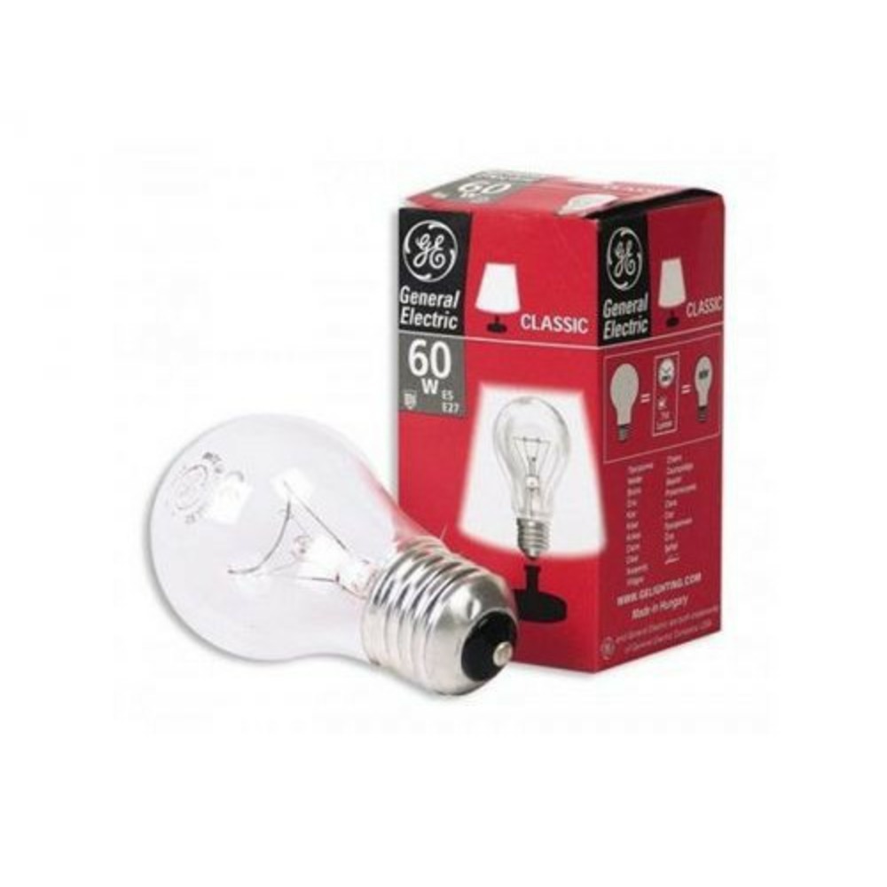 Лампа General Electric Брест A50 лон 60W 230V E27 CL 65844