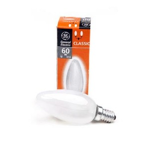 Лампа General Electric Брест B35 свеча 60W 230V E14 FR 74402
