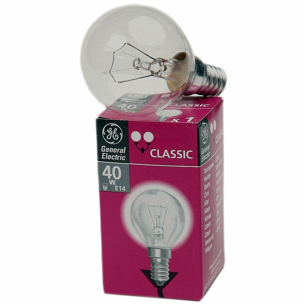 Лампа General Electric Брест P45 шарик 40W 230V E14 CL 96931