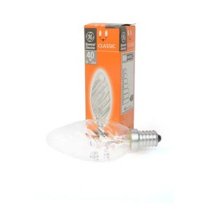 Лампа General Electric Брест Свечка витая Twisted 40W E14 CL 15634