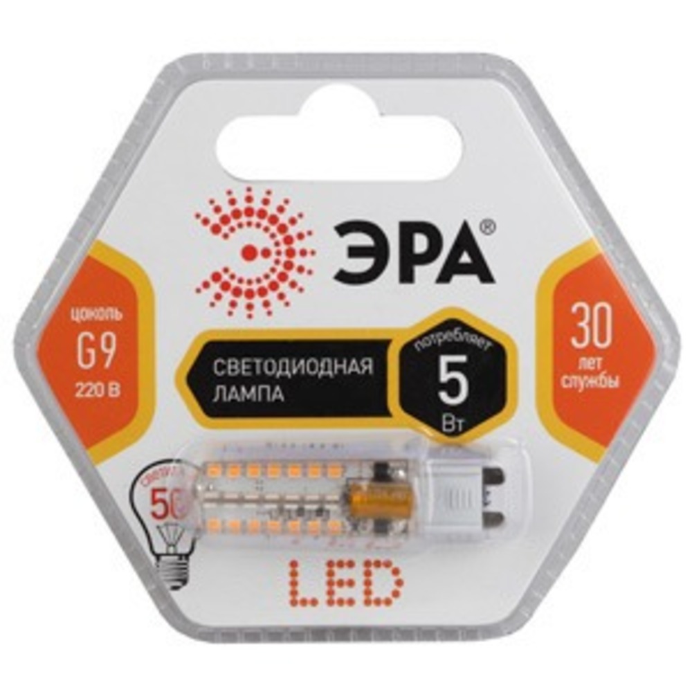 Лампа ЭРА LED smd JCD-5w-corn-827-G9